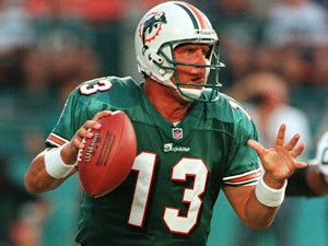 Quarterback Dan Marino of the Miami Dolphins in action against the