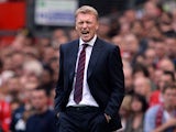 Manchester United manager David Moyes on the touchline against Crystal Palace on September 14, 2013
