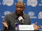 Clippers head coach Doc Rivers is announced to the media on June 26, 2013