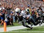 Chargers' Eddie Royal dives into the end zone against the Eagles on September 15, 2013