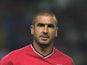 Eric Cantona in action during his Manchester United testimonial match in August 2001.