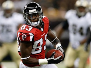 Falcons RB Harry Douglas carries the ball against New Orleans on September 8, 2013