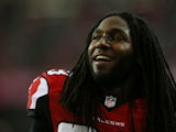Falcons' Jacquizz Rodgers on the sidelines during a game with Seattle on January 13, 2013