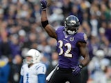 Baltimore Ravens' James Ihedigbo in action during the game against Indianapolis Colts on January 6, 2013