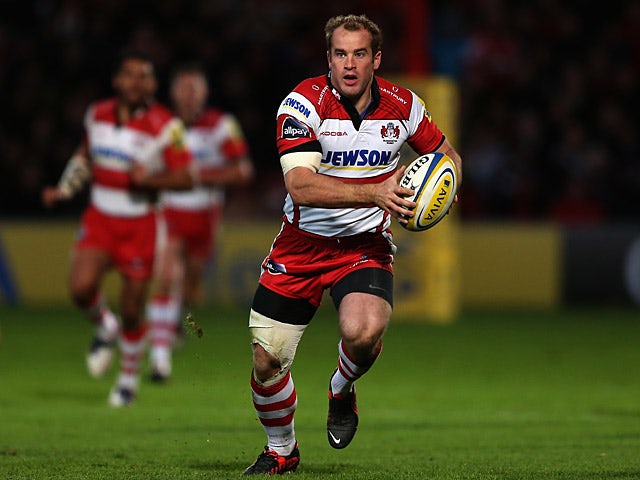 Gloucester's James Simpson-Daniel in action against Leicester Tigers on October 27, 2012