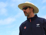 Coach Jason Gillespie of Yorkshire Carmegie attends a training session during the Champions League Twenty20, at Claremont Cricket Club on October 15, 2012