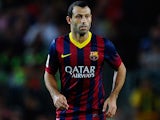Barcelona's Javier Mascherano in action during the match against Atletico Madrid on August 28, 2013