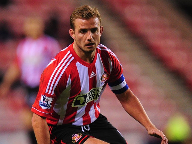Sunderland captain Lee Cattermole in action during the FA Cup Third Round Replay between Sunderland and Bolton Wanderers at Stadium of Light on January 15, 2013