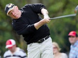 Former Irish footballer Liam Brady during the second round of The JP McManus Invitational Pro-Am event at the Adare Manor Hotel and Golf Resort on July 6, 2010