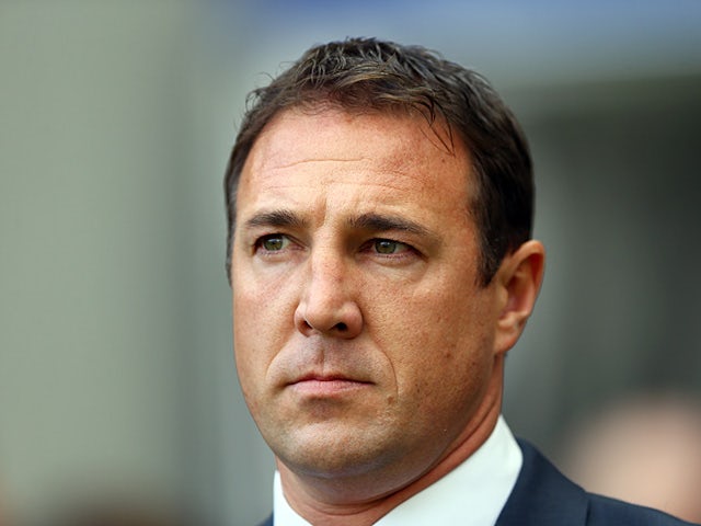 Cardiff manager Malkay Mackay prior to kick-off in the match against Hull on September 14, 2013