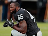 Oakland Raiders' Marcel Reece before the start of the game against Dallas Cowboys on August 9, 2013