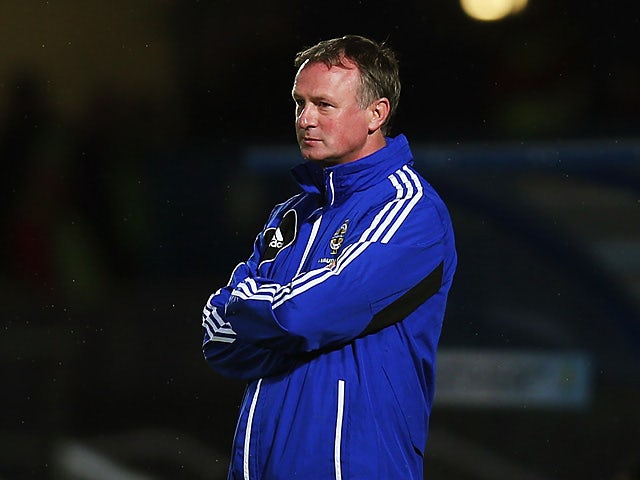 Northern Ireland manager Michael O'Neill on the touchline during the World Cup qualifier against Portugal on September 6, 2013