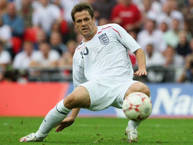 Michael Owen of England in action during the Euro 2008 Group E qualifying match between England and Estonia at Wembley Stadium on October 13, 2007