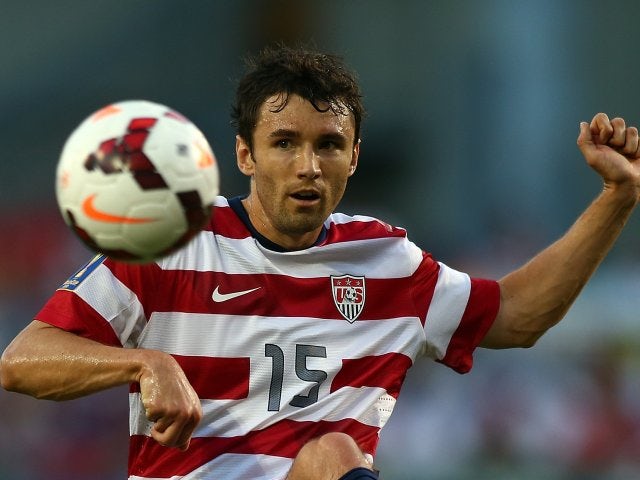 Michael Parkhurst in action for the USA in July 2013.