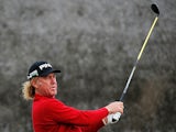 Miguel Angel Jimenez in action on day two of the KLM Open on September 13, 2013