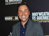 President of Golden Boy Promotions Oscar De La Hoya arrives at a VIP pre-fight party at the WBC welterweight title fight between Floyd Mayweather Jr. and Robert Guerrero at the MGM Grand Hotel/Casino on May 4, 2013 