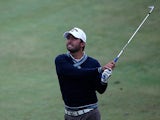 Pablo Larrazabal in action on day two of the KLM Open on September 13, 2013