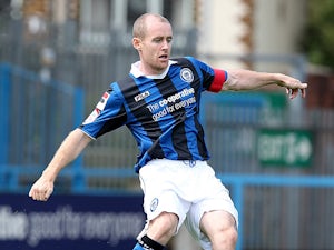 Rochdale's Peter Cavanagh in action against Northampton on August 18, 2012