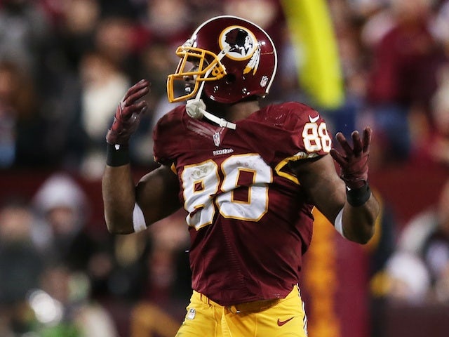 Redskins' Pierre Garcon in action against Seattle on January 7, 2013