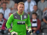 Rob Elliot of Newcastle during the Pre Season Friendly match between St Mirren and Newcastle United at St Mirren Park on July 30, 2013