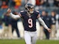 Chicago Bears' Robbie Gould in action against Seattle Seahawks on December 2, 2012
