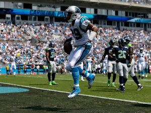 Steve Smith #89 of the Carolina Panthers during their game at Bank of America Stadium on September 8, 2013
