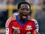 CSKA Moscow's Ahmed Musa celebrates a goal on August 24, 2013