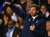 Tottenham manager Andre Villas-Boas gestures on the touchline during his team's Europa League group match against Tromso IL on September 19, 2013