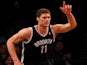 Brooklyn Nets player Brook Lopez in action against Chicago on April 20, 2013