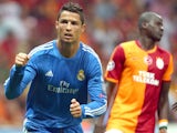 Real Madrid's Cristiano Ronaldo celebrates a goal against Galatasaray on September 17, 2013
