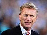 Manchester United manager David Moyes prior to kick-off against Manchester City on September 22, 2013