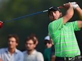Francesco Molinari in action during day two of the Italian Open on September 20, 2013