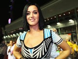 Katy Perry on the grid at the Singapore Formula One Grand Prix on September 23, 2012