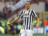 Juventus' Leonardo Bonucci in action against Inter during their Serie A match on September 14, 2013