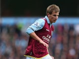 Marc Albrighton of Aston Villa during the Barclays Premier League match between Aston Villa and West Bromwich Albion at Villa Park on September 30, 2012