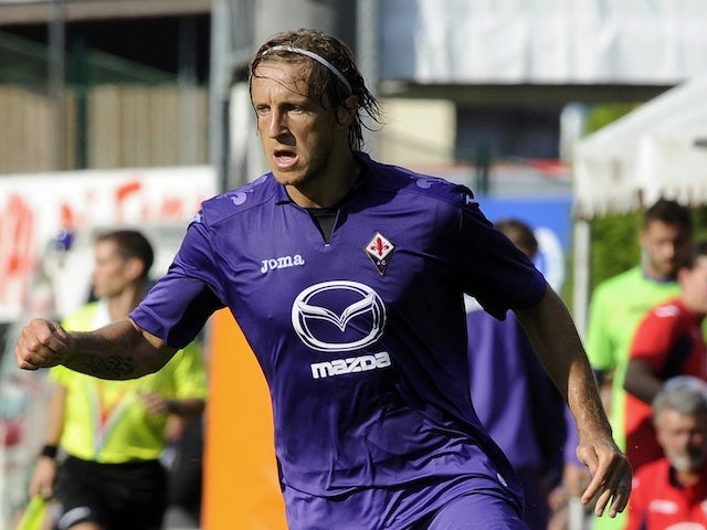 Fiorentina's Massimo Ambrosini in action against Team Trentino on July 20, 2013