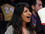M.I.A. (L) attends Game Five of the Western Conference Finals during the 2009 NBA Playoffs between the Los Angeles Lakers and the Denver Nuggets at Staples Center on May 27, 2009