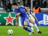 Chelsea's Oscar in action against Juventus during their Champions League match on November 20, 2012