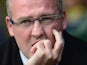 Aston Villa manager Paul Lambert watches his team during their Premier League match against Norwich on September 21, 2013