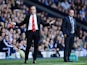Opposing bosses Paulo Di Canio and Steve Clarke on the touchline during the game on September 21, 2013
