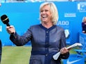 Sue Barker conducts an interview at the AEGON Championships at Queen's Club on June 16, 2013
