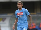 Napoli's Valon Behrami in action against Chievo Verona during their Serie A match on August 31, 2013