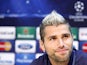 Napoli's Swiss midfielder Valon Behrami takes part in a press conference on September 17, 2013
