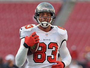 Tampa Bay Buccaneers' Vincent Jackson in action against Washington Redskins on August 29, 2013