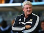Steve Bruce the Hull City manager looks on prior to kickoff during the Barclays Premier League match between Hull City and West Ham United at KC Stadium on September 28, 2013