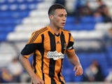 James Chester of Hull City looks on during the pre season friendly match between Peterborough United and Hull City at London Road Stadium on July 29, 2013