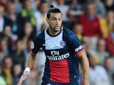 Paris Saint-Germain's Argentinian midfielder Javier Pastore runs with the ball during the football match between Nantes and Paris Saint-Germain on August 25, 2013