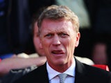 Manchester United manager David Moyes looks on during the Barclays Premier League match between Manchester United and West Bromwich Albion at Old Trafford on September 28, 2013