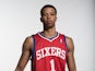 Michael Carter-Williams #1 of the Philadelphia 76ers poses for a portrait during the 2013 NBA rookie photo shoot at the MSG Training Center on August 6, 2013
