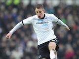 Paul Coutts of Derby County in action during the npower Championship match between Derby County and Nottingham Forest at Pride Park Stadium on January 19, 2013 